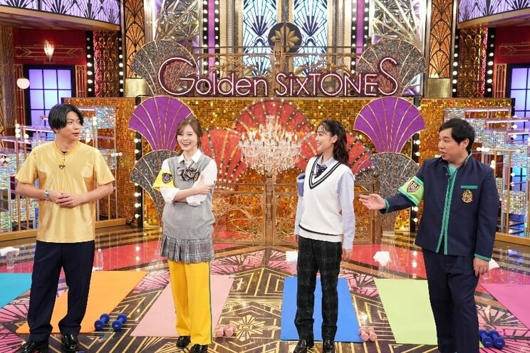 「Golden SixTONES」に出演するゴチレギュラー（番組公式SNSより）