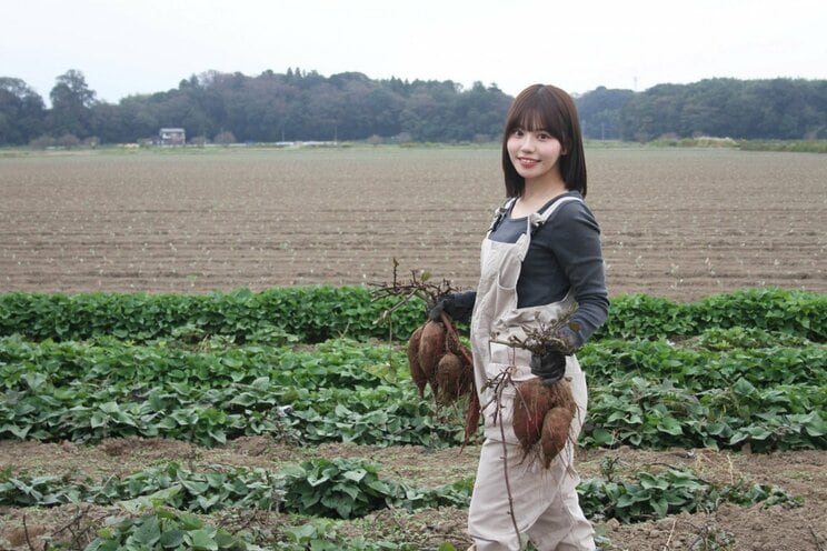 「さつまいも農家タレント」の上西萌々（撮影／千駄木雄大）