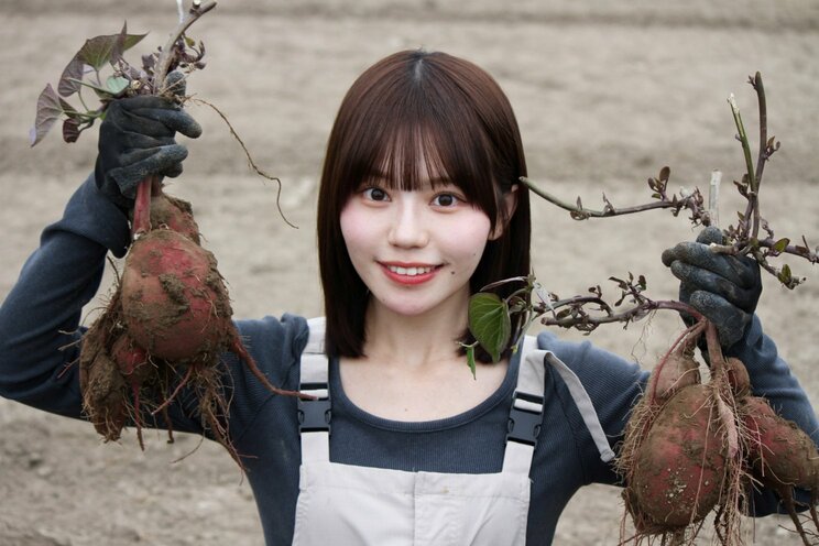「さつまいも農家タレント」の上西萌々（撮影／千駄木雄大）