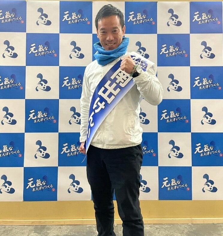 再選した南出氏（本人Facebookより）