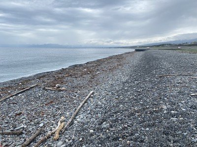 遺体遺棄現場付近の海岸（撮影／集英社オンライン）