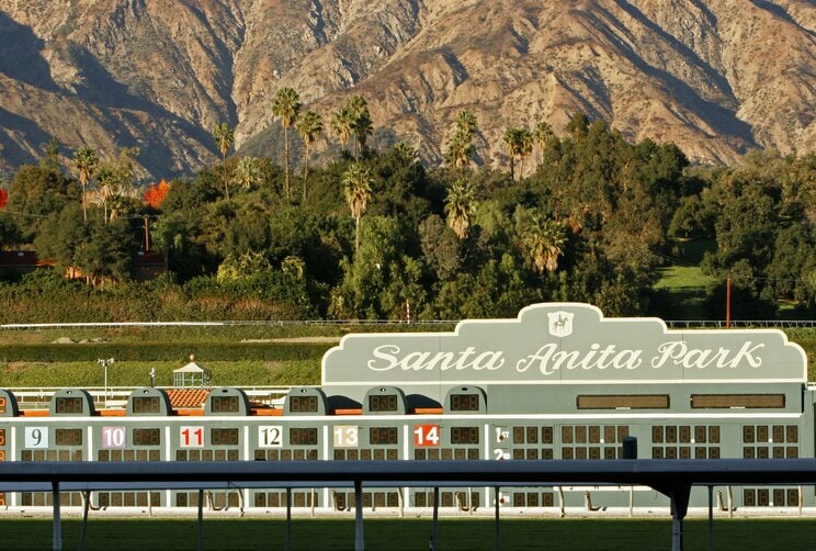 Santa Anita Racetrack in California. Image by shutterstock