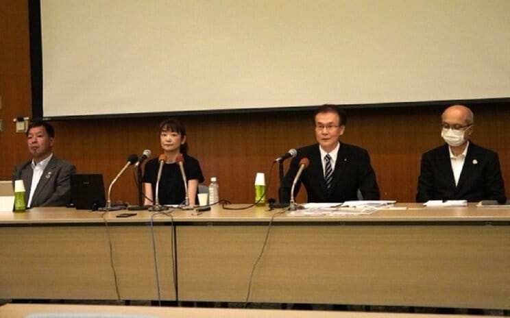 6月27日に開かれた鹿児島県医師会の会見（写真／集英社オンライン）