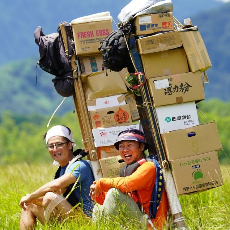 歩荷の仕事は重さと距離で報酬が決まる仕組み（尾瀬小屋【尾瀬国立公園】提供）