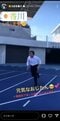 地元・香川で全力疾走する様子を投稿する玉木氏(本人公式インスタグラムより)