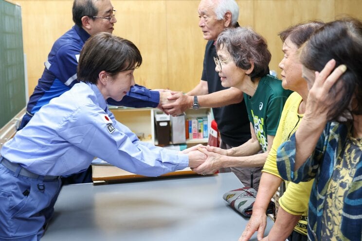 被災地を訪問した高市首相（高市氏Xより）