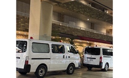 池袋の事件現場にかけつけた警察車両（撮影／集英社オンライン）