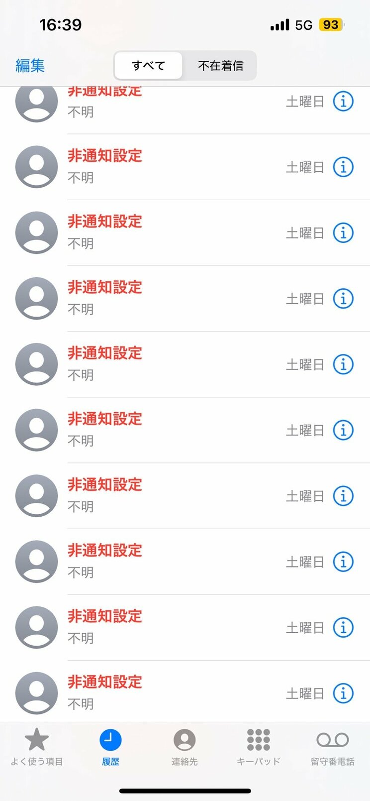 柿本氏にかかってきた非通知電話