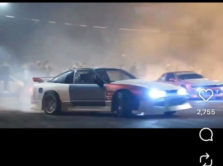 「マジキテル連合」のドリフトを観るためにギャラリーが集まっていたようだ（マジキテル連合SNSより）