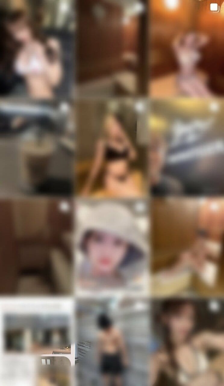 店のSNSには水着女性が店舗を高評価する投稿が多数あった（店舗SNSより）