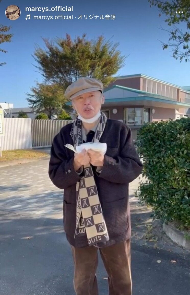 福島刑務所から出所した時の田代さん（田代さん公式Instagramより）