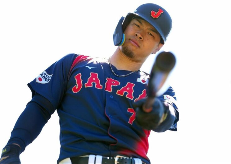 メジャー挑戦の期待がかかる佐藤選手（写真／侍ジャパン公式Instagram）