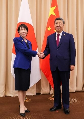日中関係は…(首相官邸SNSより)