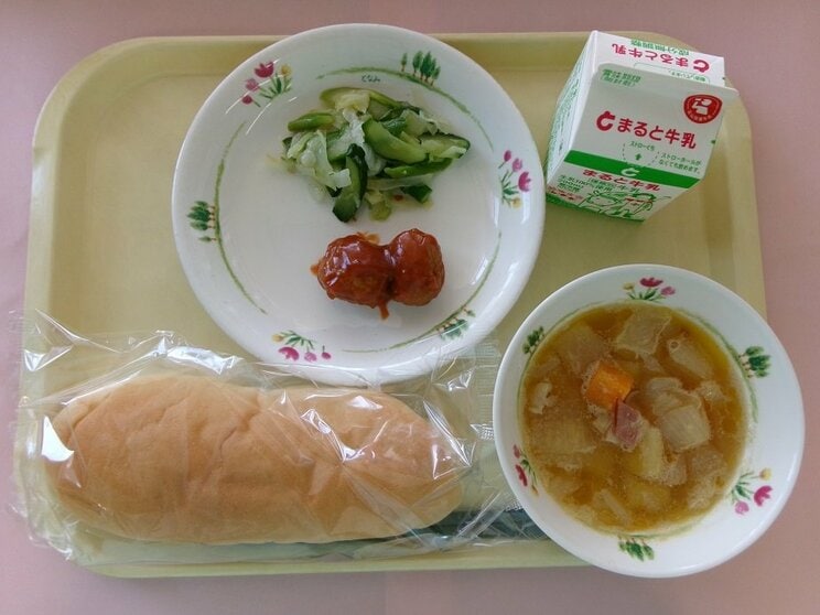 10月1日の給食（画像／砺波市ホームページより引用）