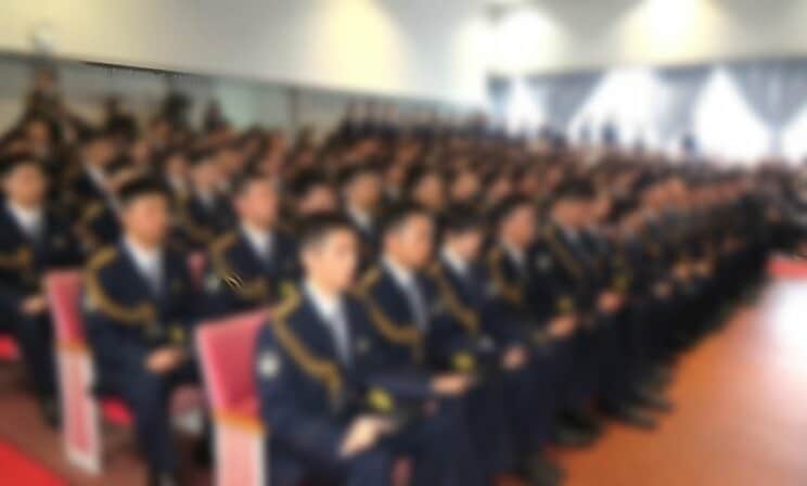2024年度警察学校入学式（兵庫県警facebookより）