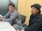 取材に応じる2人(撮影/集英社オンライン)