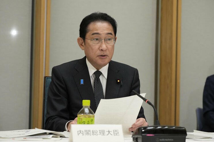 2023年4月、コロナ交付金の廃止提言する岸田首相　写真／共同通信