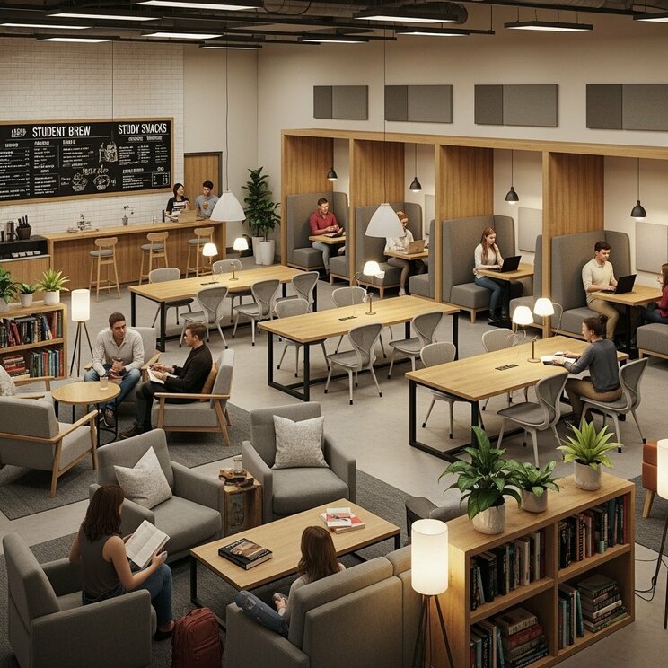 カフェでリスキリングする人々のイメージ（写真／shutterstock） 「少年老い易く、学成り難し。一寸の光陰、軽んずべからず」