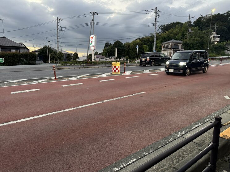 宋容疑者がベントレーを乗り捨てた現場付近（撮影／集英社オンライン）