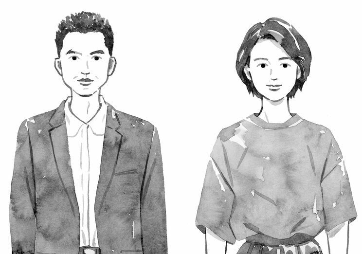 頭木弘樹（左）、永井玲衣（右）