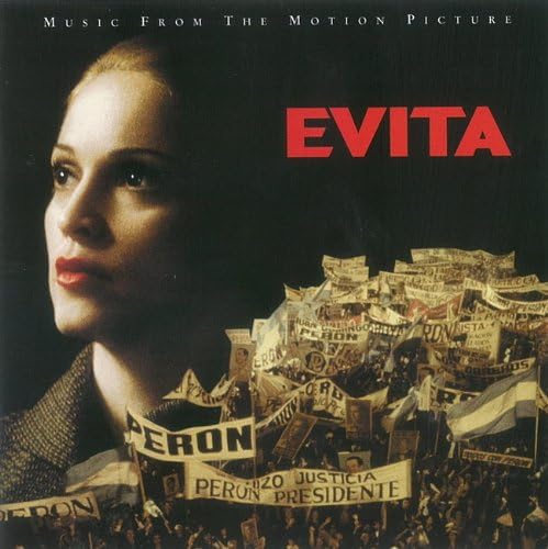 「EVITA / 『エビータ』オリジナル・サウンドトラック」（WANER MUSIC JAPAN、2014年6月11日発売）。マドンナ主演による、アルゼンチンの独裁者ペロンの奥さん「エヴィータ」の生涯を描いたアンドリュー・ロイド＝ウェバー原作のミュージカル映画のサウンドトラック