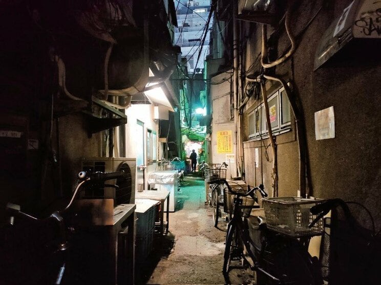歌舞伎町「思い出の抜け道」。中国人マフィア全盛期の90年代、スーツケースに盗品を詰めた中国人たちが出入りし、盗品市場が開かれていた