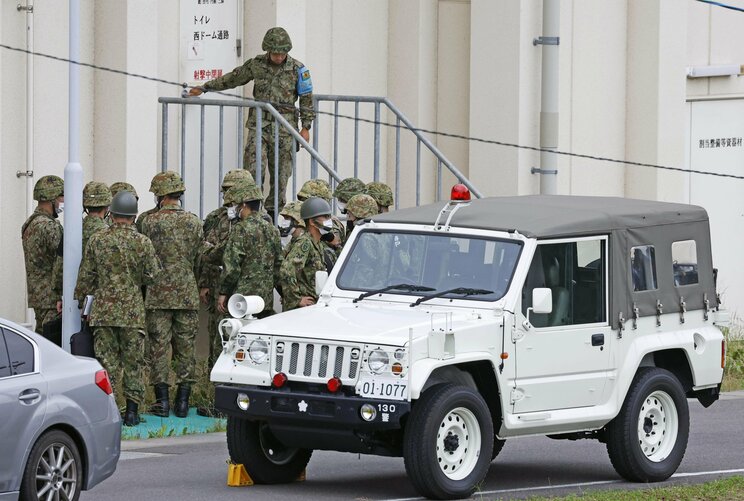 事件現場となった陸上自衛隊日野基本射撃場（写真／共同通信社）