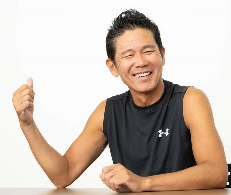 単独ライブの話をする楽しそうな川ちゃん　撮影／矢島泰輔