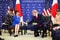 高市首相は９月22日、米国のトランプ大統領とニューヨークの国連本部で会談。この会談はわずか35分で終了した（高市氏Xより）