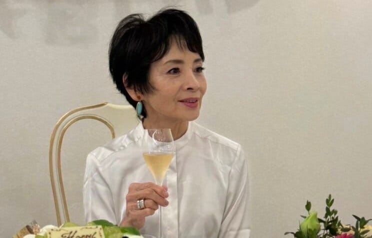 75歳の誕生日会での由美かおる（写真／本人提供）