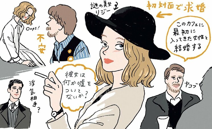 ミステリアスな女from『ストーリー・オブ・マイ・ワイフ』【イラストレーター チヤキが描く映画の中の愛すべき女子図鑑】_1