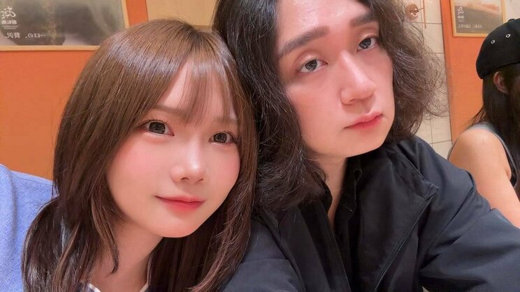 死亡した室賀さんと三浦容疑者（知人提供）