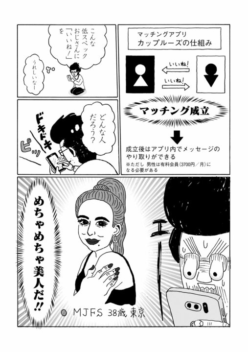 【漫画】「こんな低スペックおじさんに『いいね！』がたくさん…」婚活でマッチングアプリに登録した、48歳がなぜかモテまくり!?　その理由は…_6