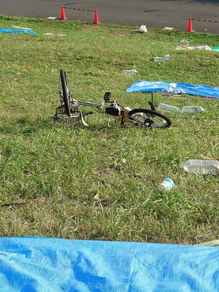 捨てられた自転車（写真／わたさん提供）