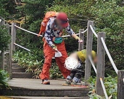 漢拏山国立公園のホームページに投稿された証拠写真