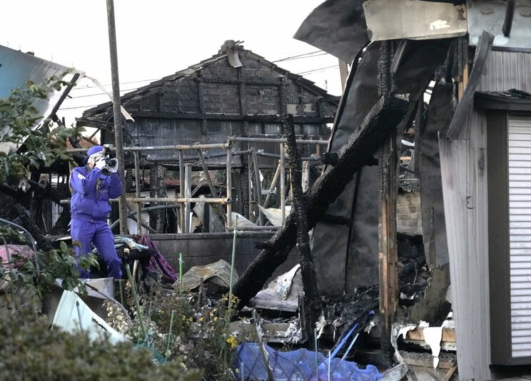 火災で焼けた住宅（撮影/集英社オンライン）