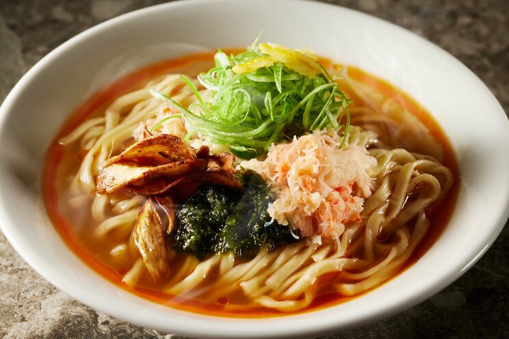 かにをラーメン（写真／こめお氏Xより）