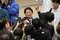 選挙戦最終日の11月16日、支持者と握手する斎藤元彦氏(撮影/集英社オンライン)
