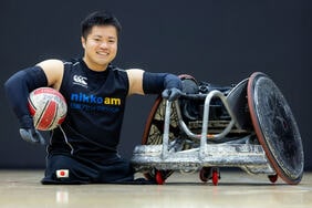 「小さいころ車いすを速く漕ぐと、危ないと怒られた」車いすラグビーの若きエース、橋本勝也の競技との出会い「死ぬまでやれるとピンときた」