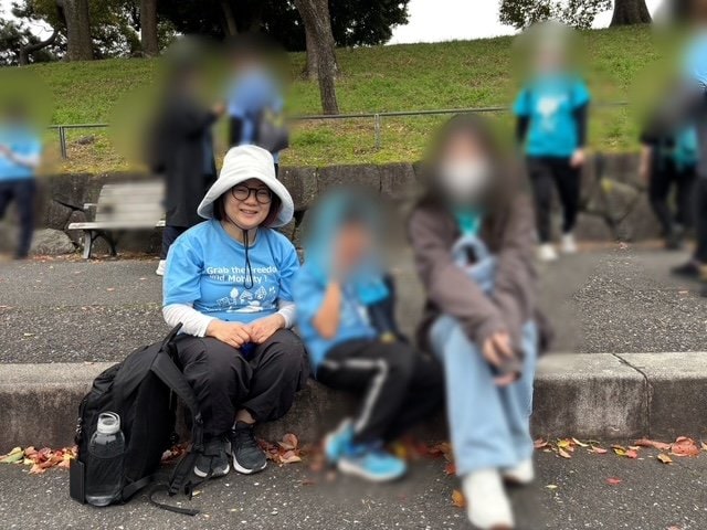 ４番目の夫との間に授かった息子と原口さん(写真／本人提供、以下同)
