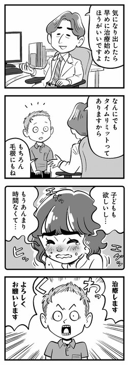 【漫画】憧れの同級生にいきなりDMも返信なし…「いきなりDMはキモかったか…」アラフォー男性、止めらないのは薄毛か、時間か恋心か!?_8