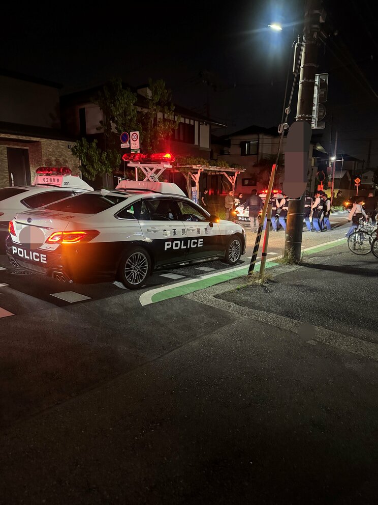 事件直後の学習塾周辺