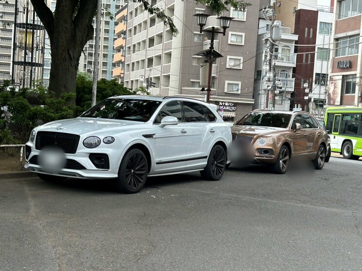 中村氏らが乗っていたベントレー（住人提供）