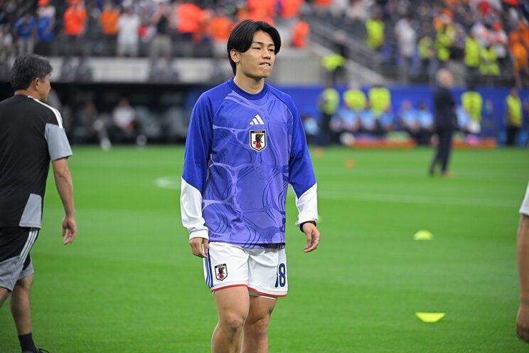 上田綺世（写真／JMPA）
