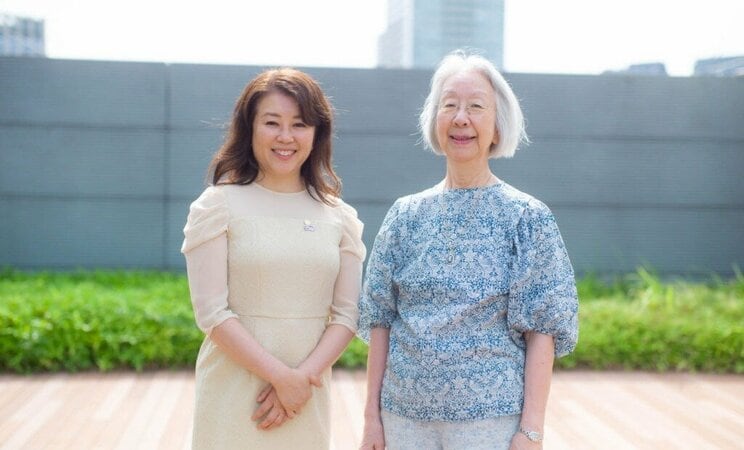井田奈穂氏（左）と中村敏子氏
