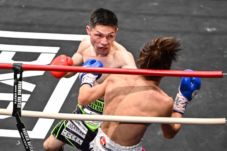 2度目の日本王座防衛となる桑原拓戦　写真：山口フィニート裕朗／アフロ