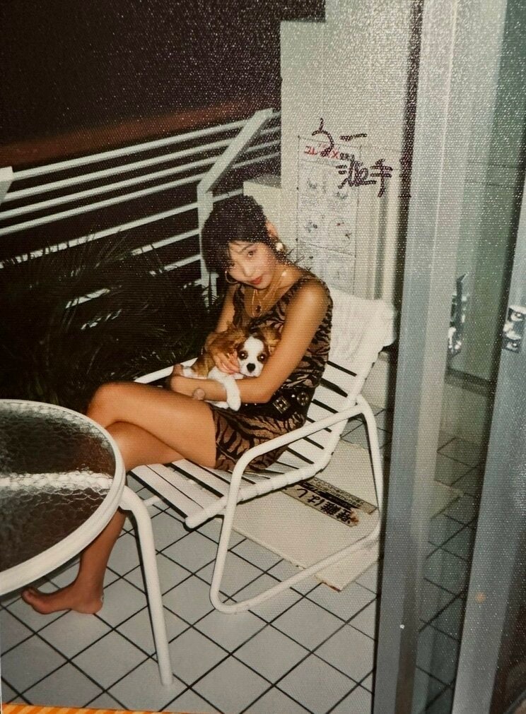 ワンレン&ボディコン時代の中島史恵（写真／本人提供）