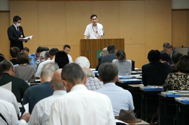 9月22日、伊東市役所で行なわれた市議選立候補予定者説明会（撮影／集英社オンライン）