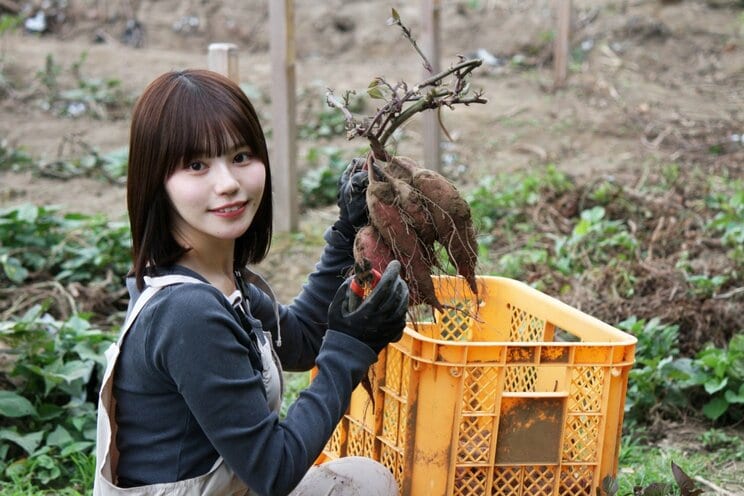 「さつまいも農家タレント」の上西萌々の挑戦は始まったばかり（撮影／千駄木雄大）
