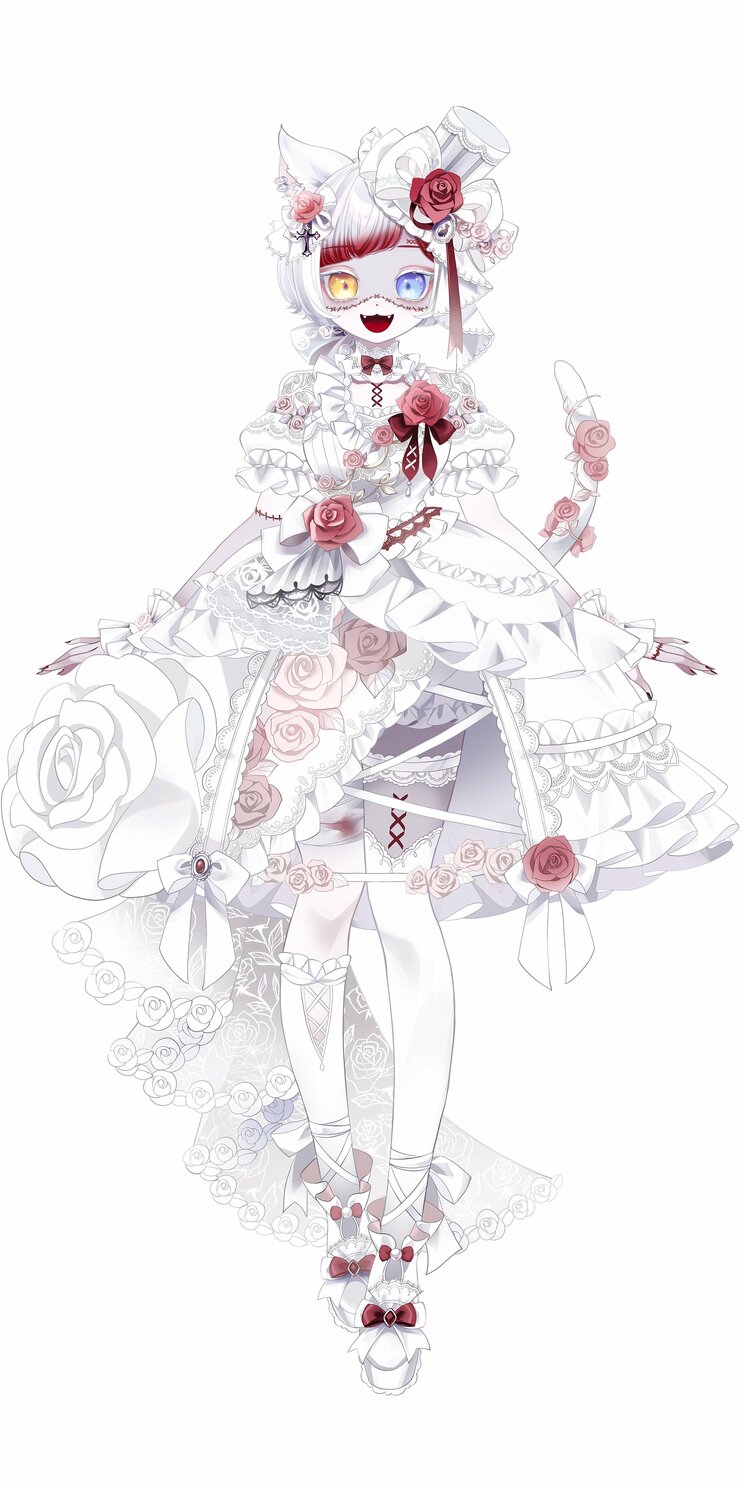 白石さんがVtuberとして活動するときのアバター「ゾンビのシアンCAT」